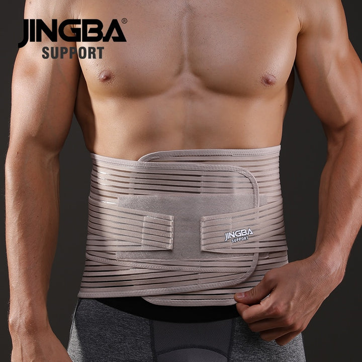 JINGBA SUPPORT Corset Slimming Belt Waist Trainer Sweat Men Back Support Waist Protection Fitness Belt Factory wholesale Dropshi