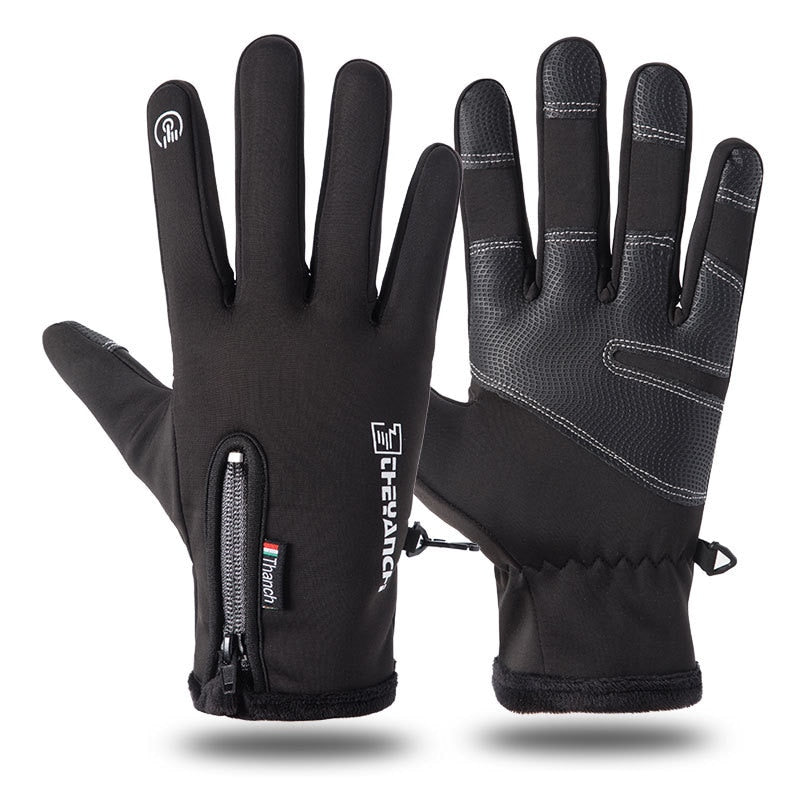 Cold-proof Ski Gloves Winter Men Women Gloves Outdoors Sports Non-slip Windproof Touch Screen Fluff Warm Fishing Cycling Gloves