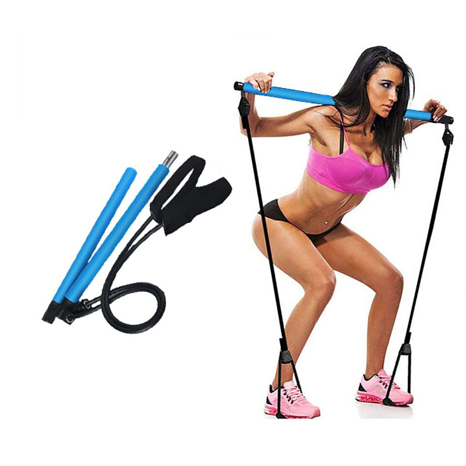 New Fitness Sport Pilates Bar Kit with Resistance Band