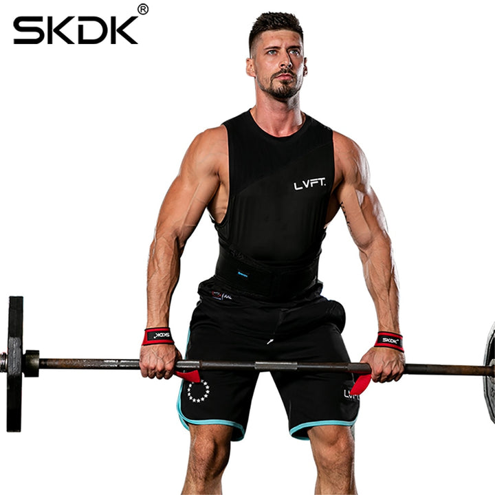 SKDK Weightlifting Gym Anti-Slip Sport Safety Wrist Straps Weight Lifting Wrist Support Crossfit Hand Grips Fitness Bodybuilding