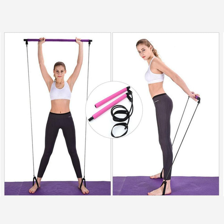 New Fitness Sport Pilates Bar Kit with Resistance Band