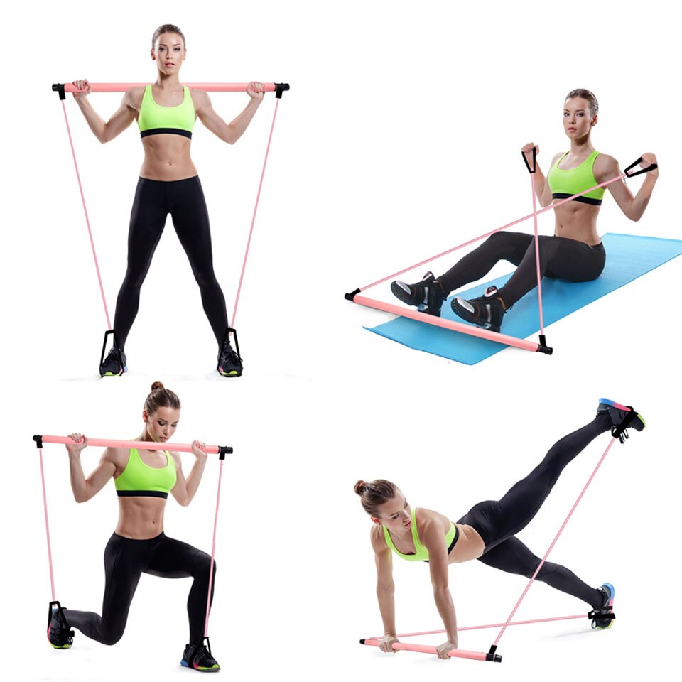 New Fitness Sport Pilates Bar Kit with Resistance Band