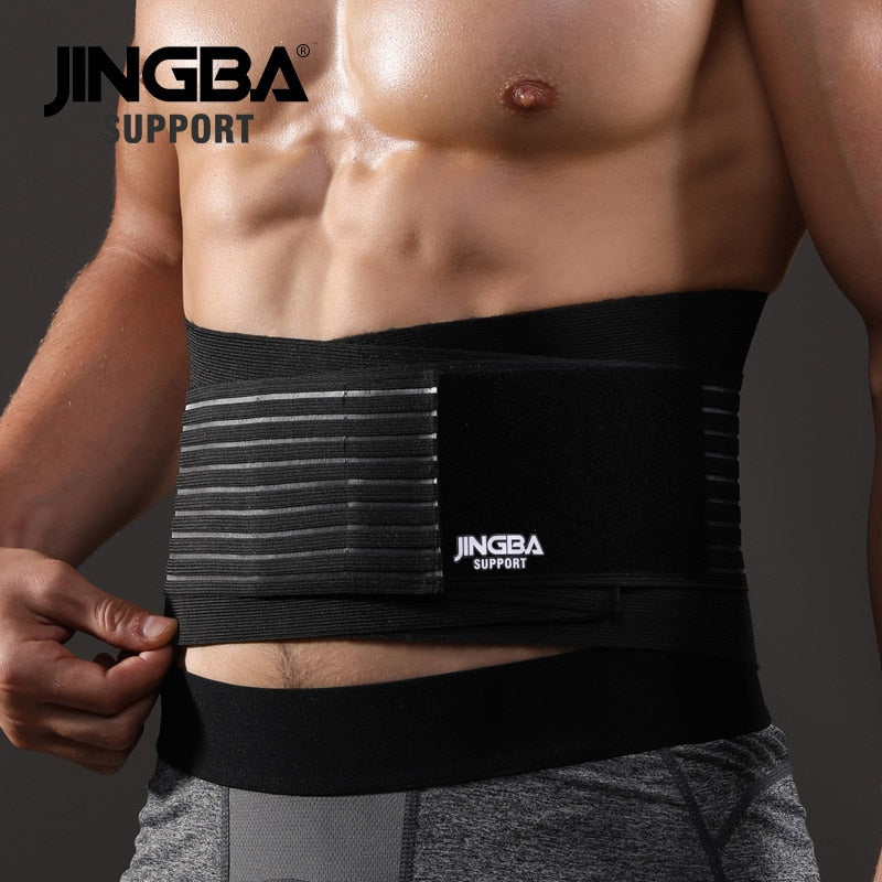 JINGBA SUPPORT Corset Slimming Belt Waist Trainer Sweat Men Back Support Waist Protection Fitness Belt Factory wholesale Dropshi