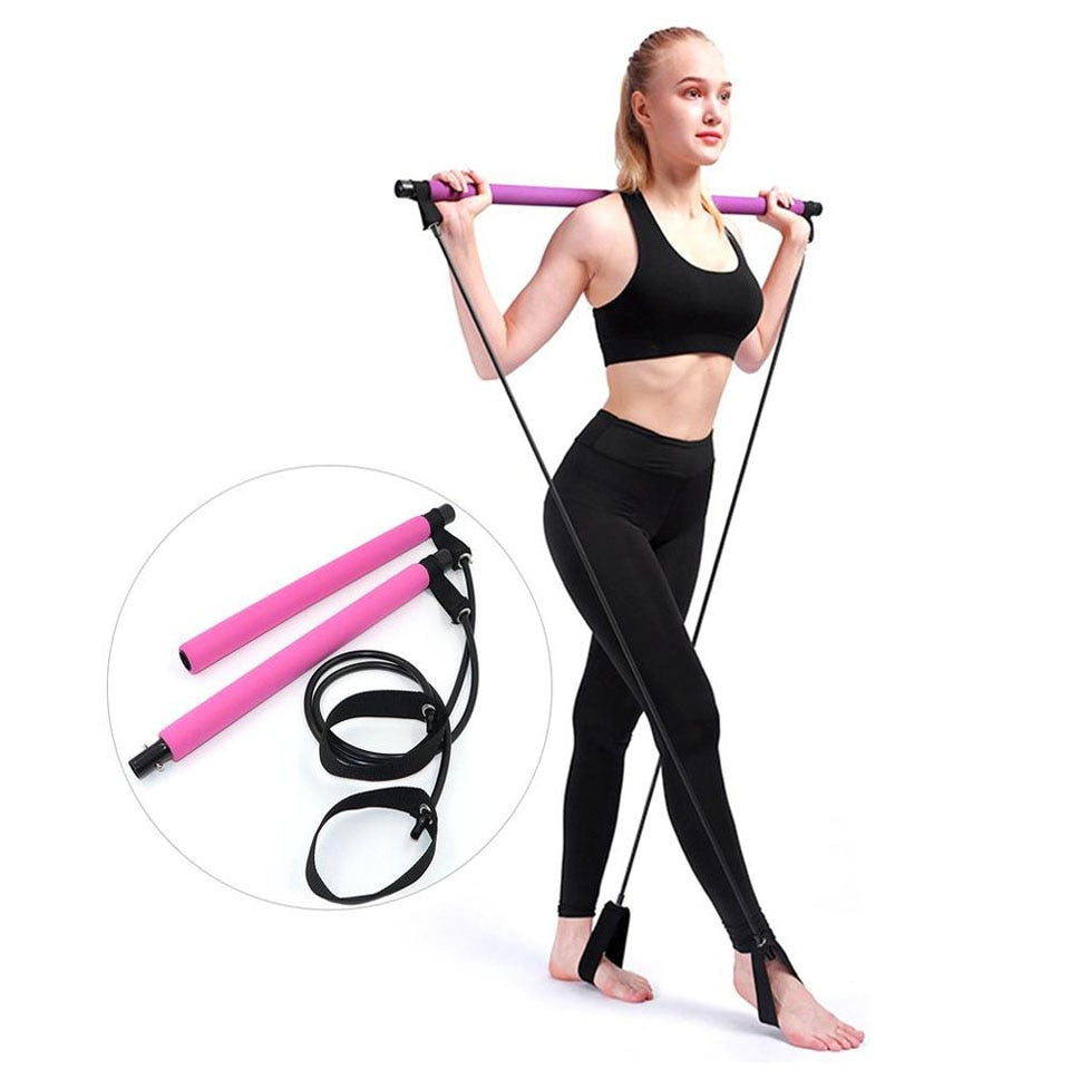 New Fitness Sport Pilates Bar Kit with Resistance Band