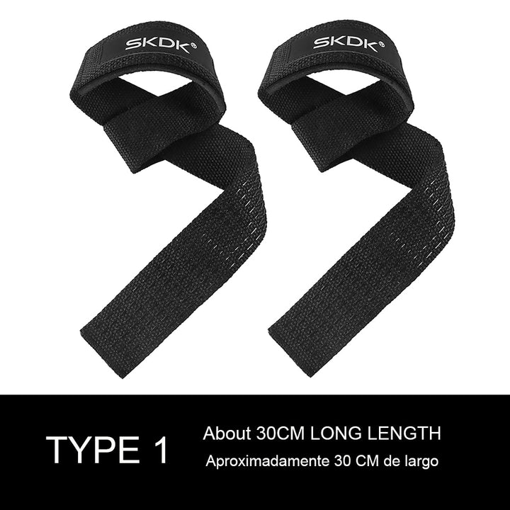 SKDK Weightlifting Gym Anti-Slip Sport Safety Wrist Straps Weight Lifting Wrist Support Crossfit Hand Grips Fitness Bodybuilding