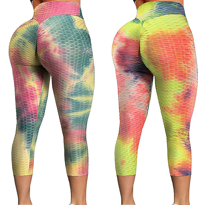 Yoga Pants Tie Dye Leggings Sport Women Fitness