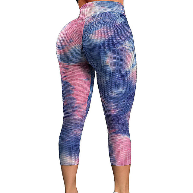 Yoga Pants Tie Dye Leggings Sport Women Fitness