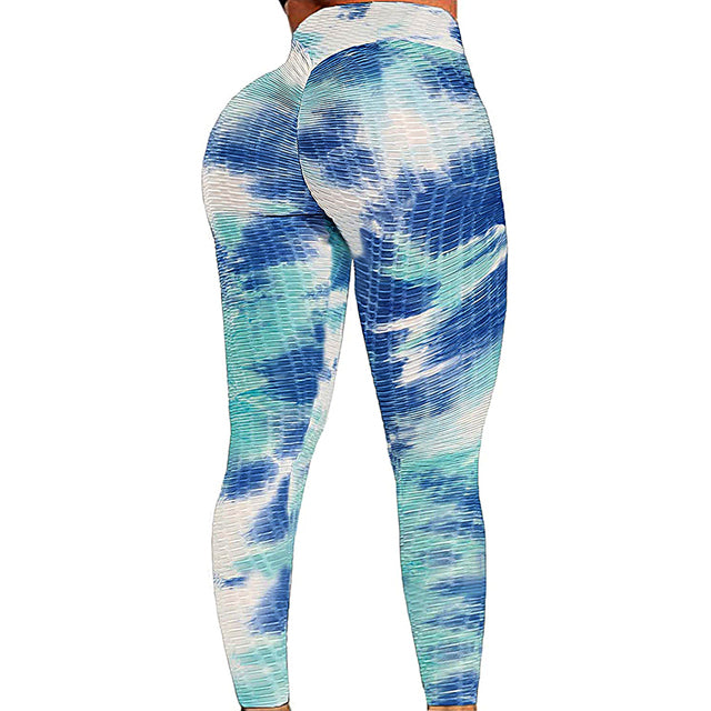 Yoga Pants Tie Dye Leggings Sport Women Fitness