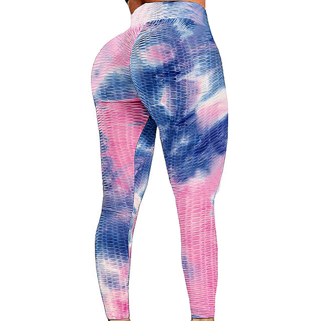 Yoga Pants Tie Dye Leggings Sport Women Fitness