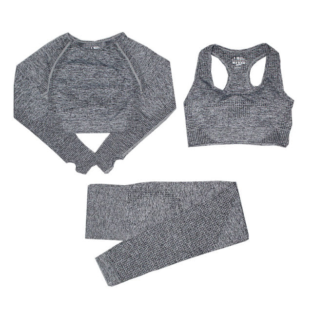 StrongBorn Fitness Women Seamless Yoga Set