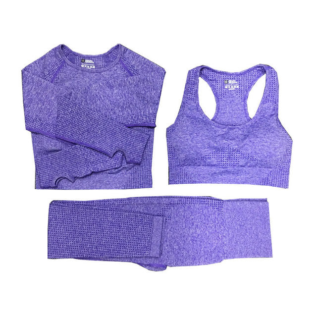 StrongBorn Fitness Women Seamless Yoga Set