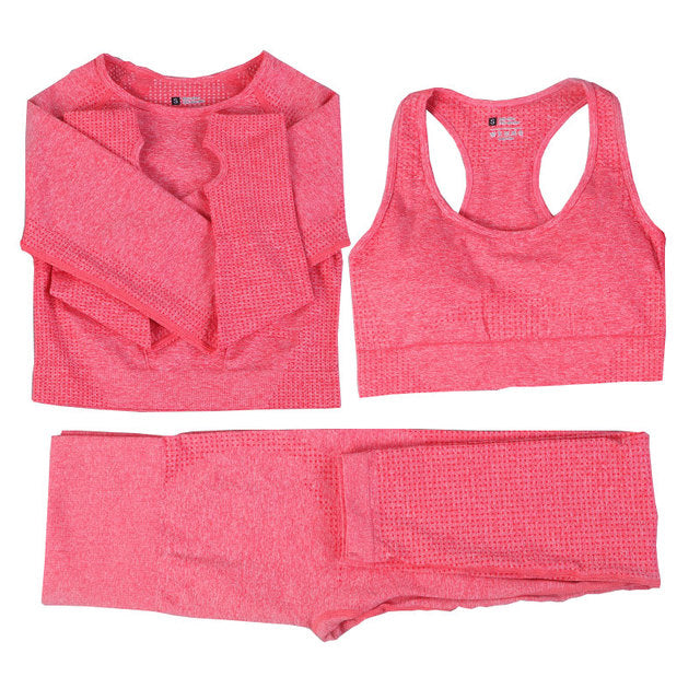 StrongBorn Fitness Women Seamless Yoga Set